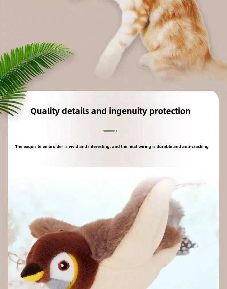 Pássaro de Pelúcia Interativo com Catnip