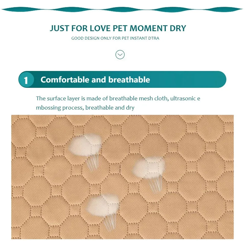 Tapete Higiênico Reutilizável para Pets | Lavável, Superabsorvente e Antiderrapante