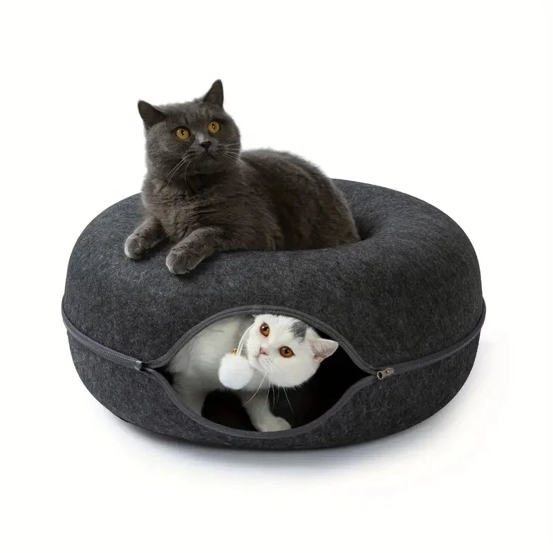 Cama-Túnel Donut para Gatos
