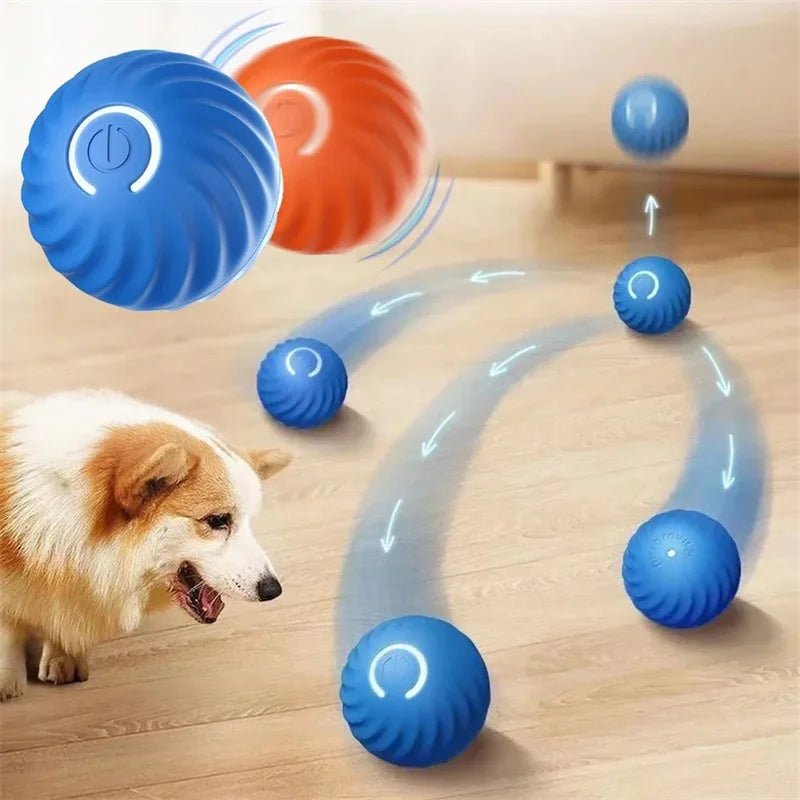 Bolinha JumpPet | Brinquedo Eletrônico Inteligente para Cães e Gatos – Movimento Automático USB